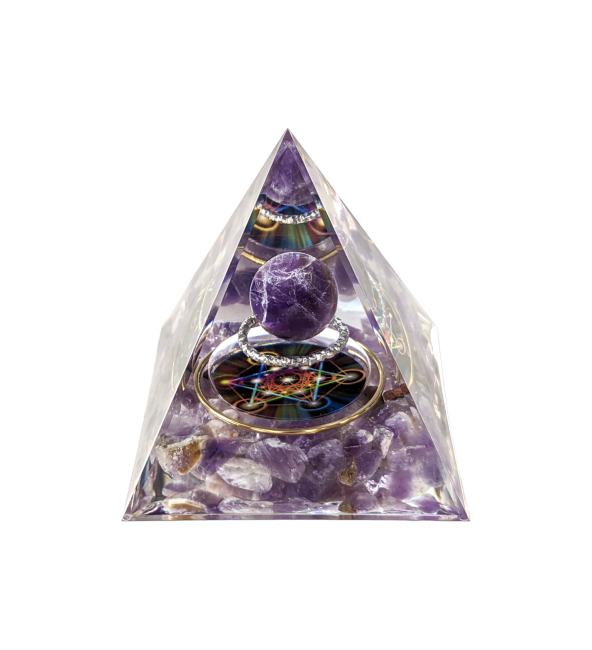 Orgonitpyramide Amethyst Metatron