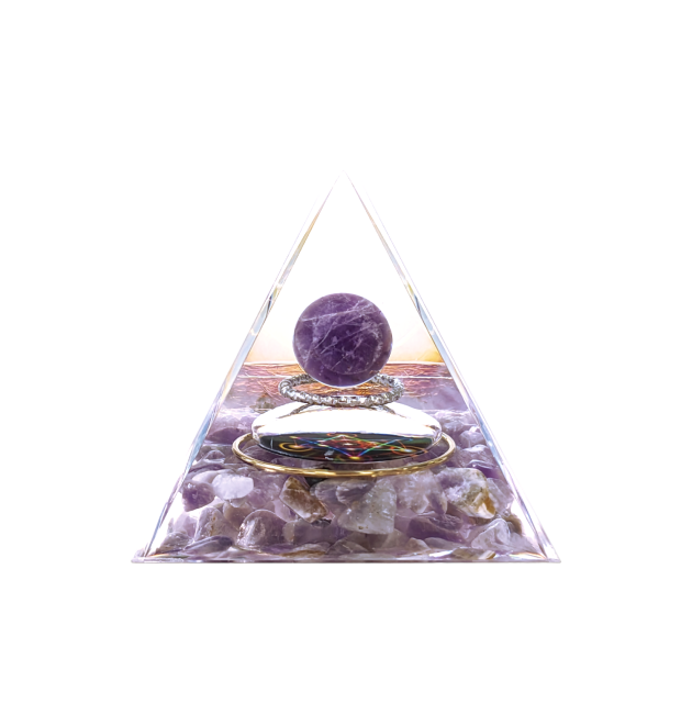 Orgonitpyramide Amethyst Metatron