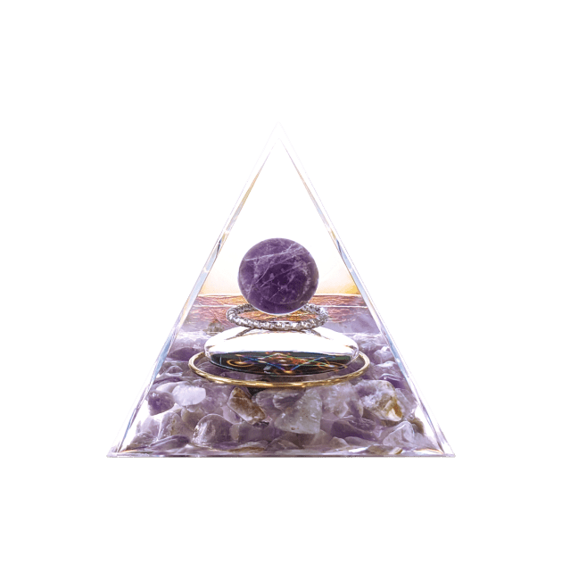 Orgonitpyramide Amethyst Metatron