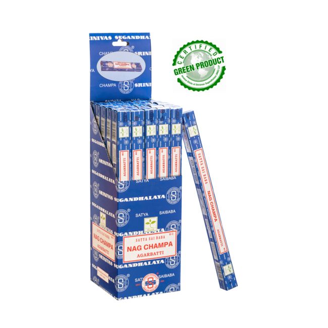 Weihrauch bei Räucherstäbchen Satya Nag Champa 10g
