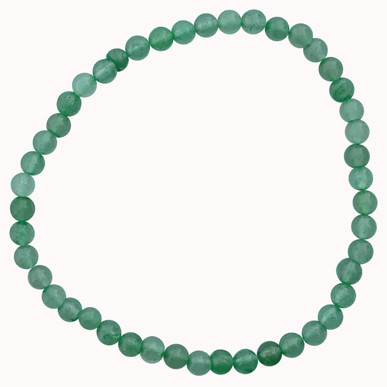 Armband Aventurine grün perlen 4mm