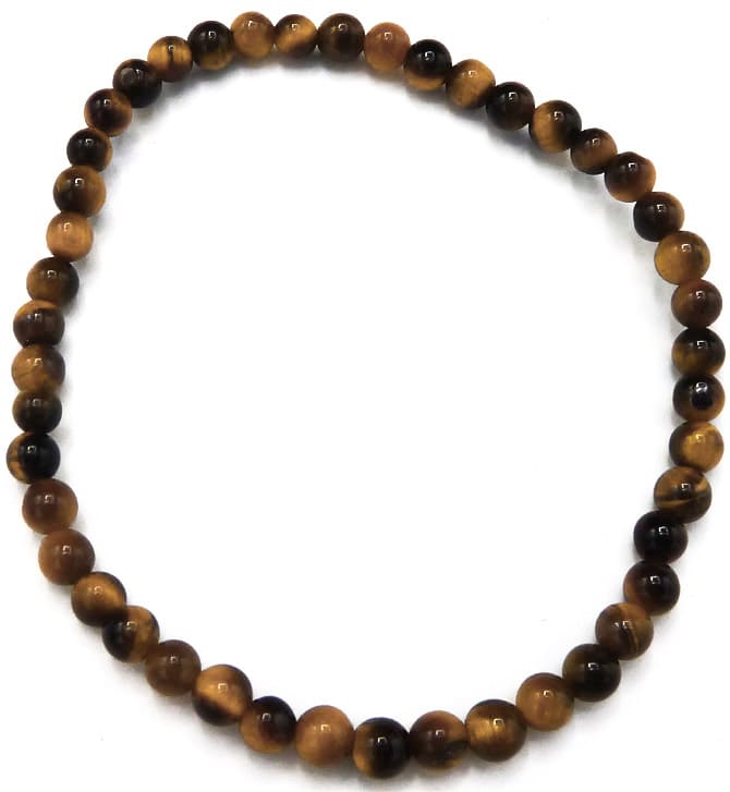 Tigerauge Armband Perlen 4mm