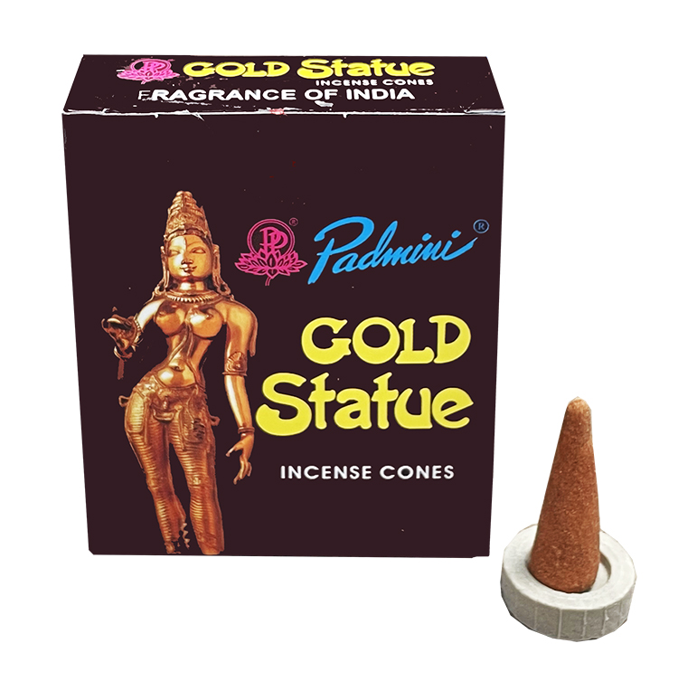 Weihrauch Zapfen Padmini Gold Statue