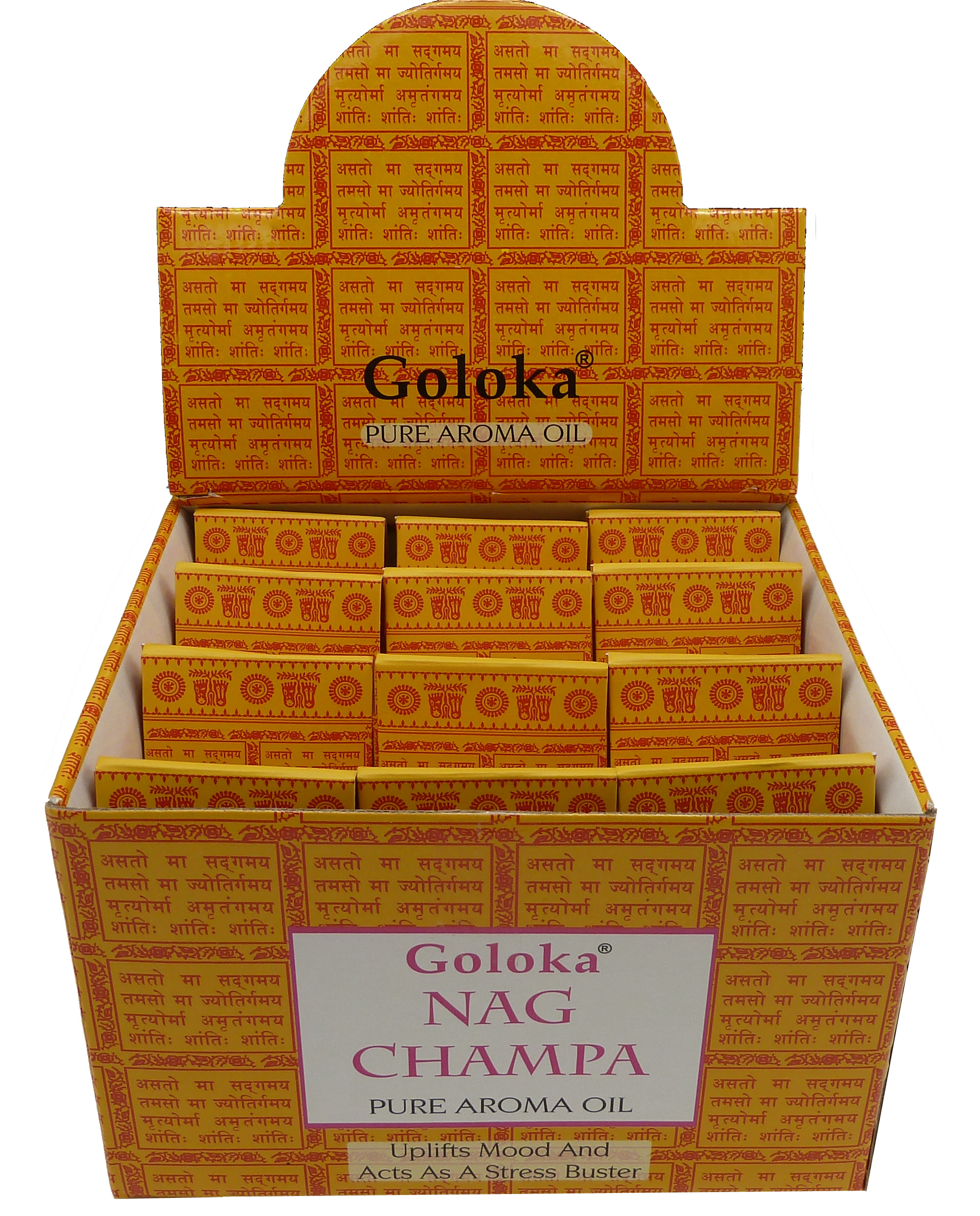 Goloka Nag Champa Duftöl 10 ml x 12