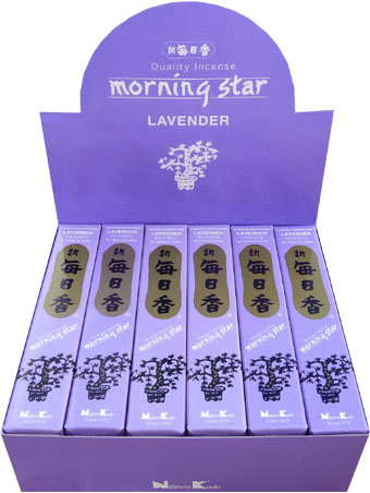 Japanische Weihrauch morning star Lavendel Packung mit 50 Stöcken