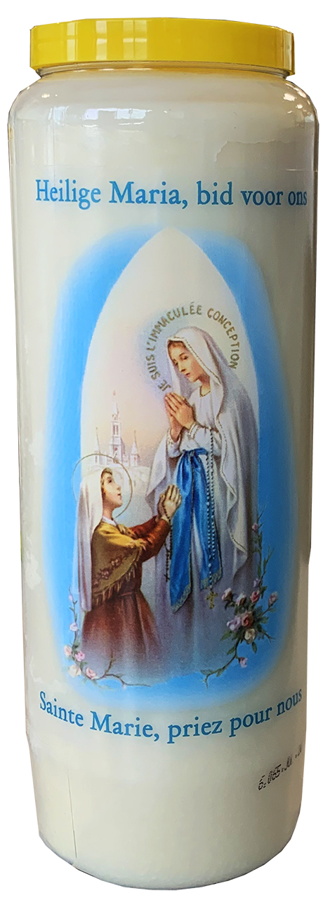 Novene Onze-Lieve-Vrouw van Lourdes betend