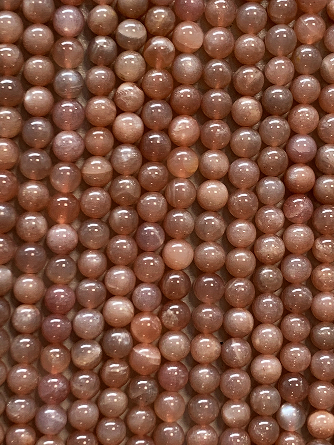 Sonnenstein AA Perlen 6mm auf 40cm Faden