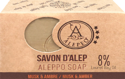 Seife von Alep Alepeo Moschus & Amber 8% 100g