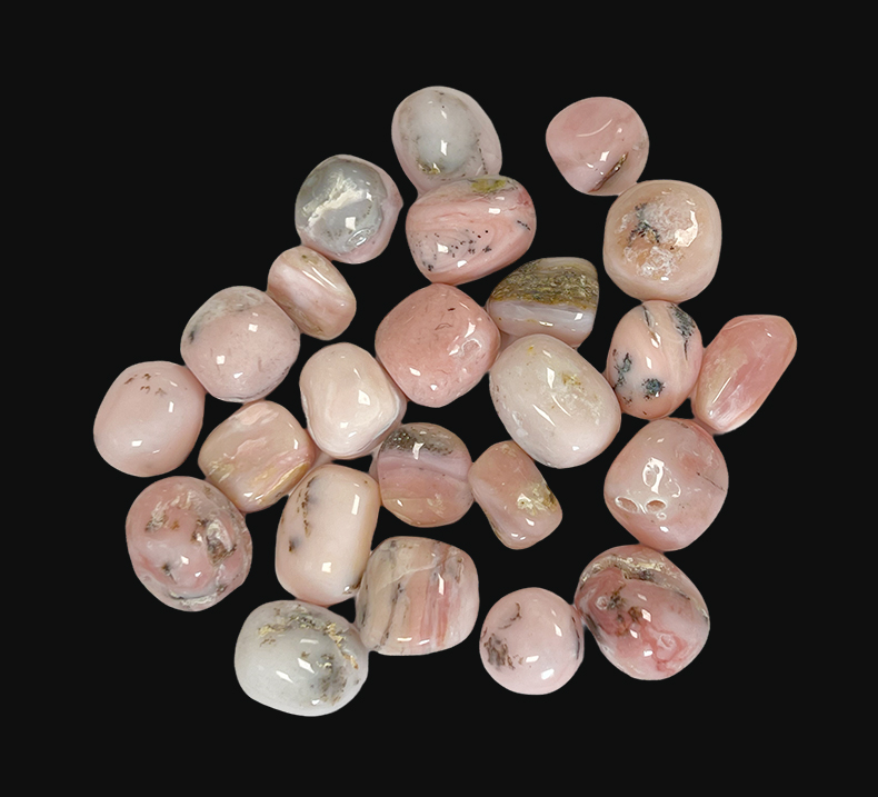 Pink Opal AAA gewalzte Steine 250g