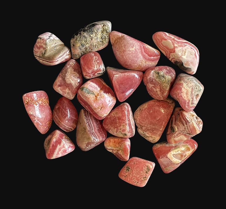 Argentinien Rhodochrosit AA trommelstein 250g