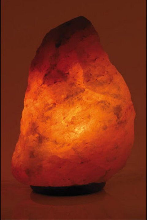 Große Naturlampe S mit Holzsockel, 25-35 kg