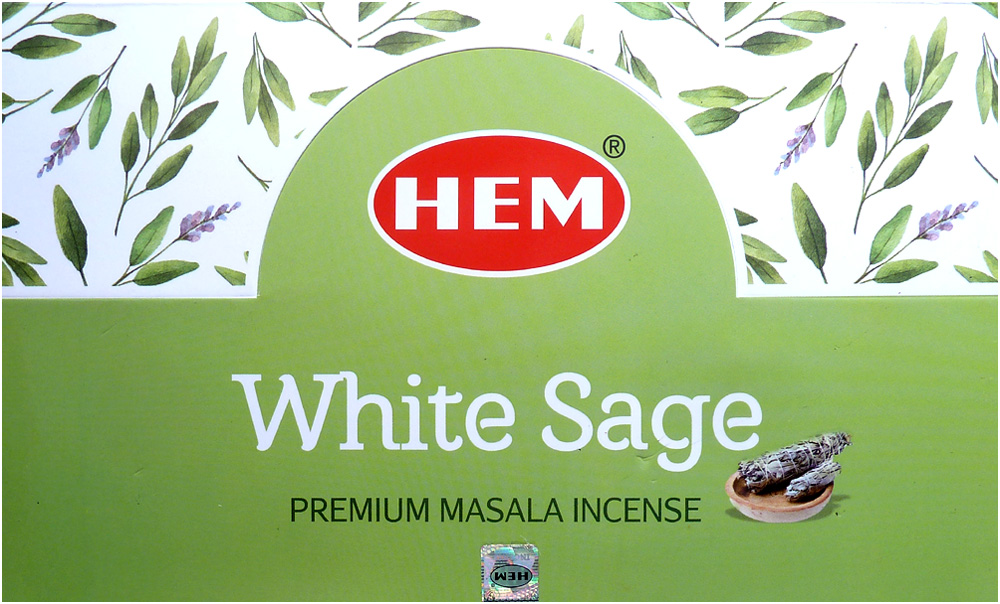 Premium White Sage Hem Hemlock Räucherstäbchen 15g