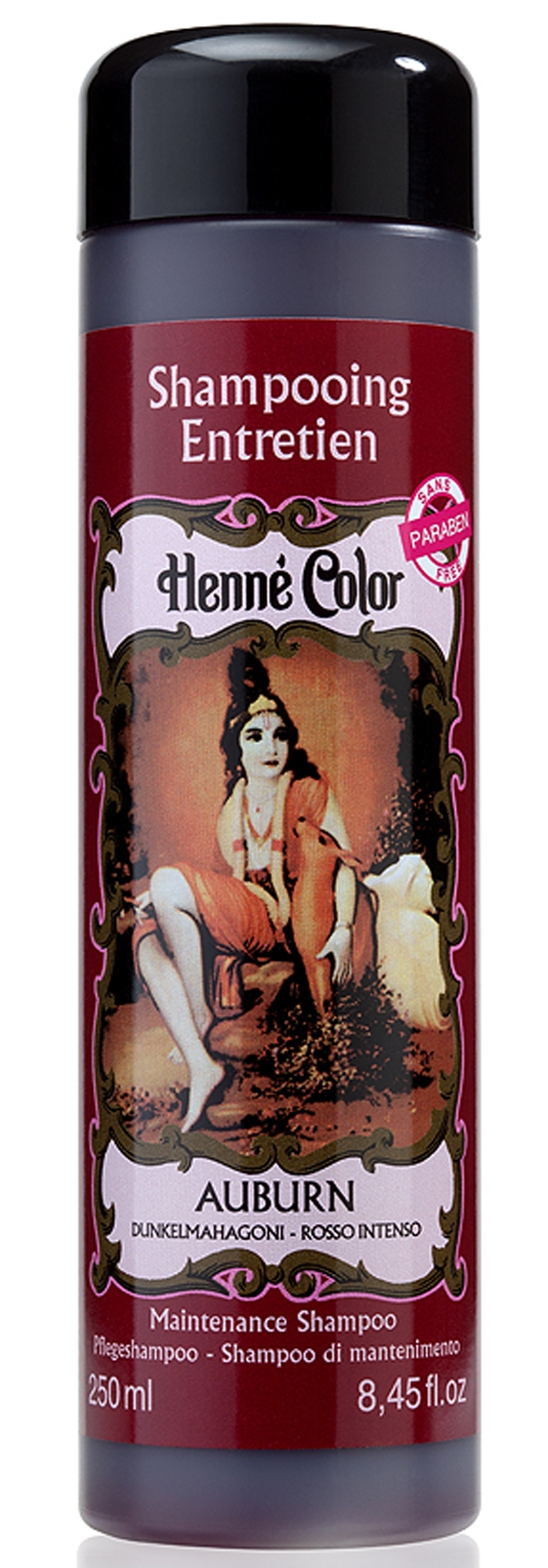 Packung mit 3 pflegenden Shampoos Henna Color kastanienbraun 250ml