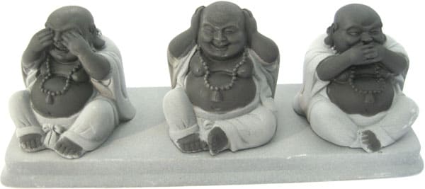 Weihrauch bei Buddhas der Weisheit auf Tablett 20cm