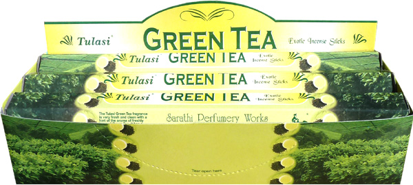 Weihrauch Tulasi Sarathi grüner Tee Hexa 20g
