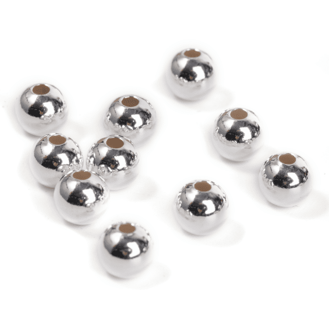 Weihrauch bei 925 Silber Charm Perlen Kugeln 6mm x 10