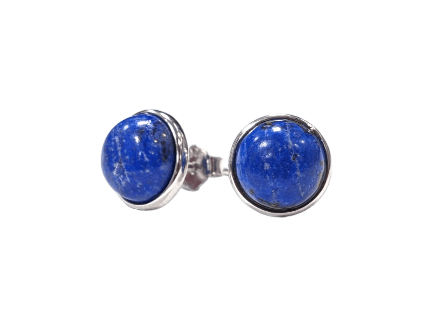 925 Silber Lapislazuli AA Ohrringe 8mm