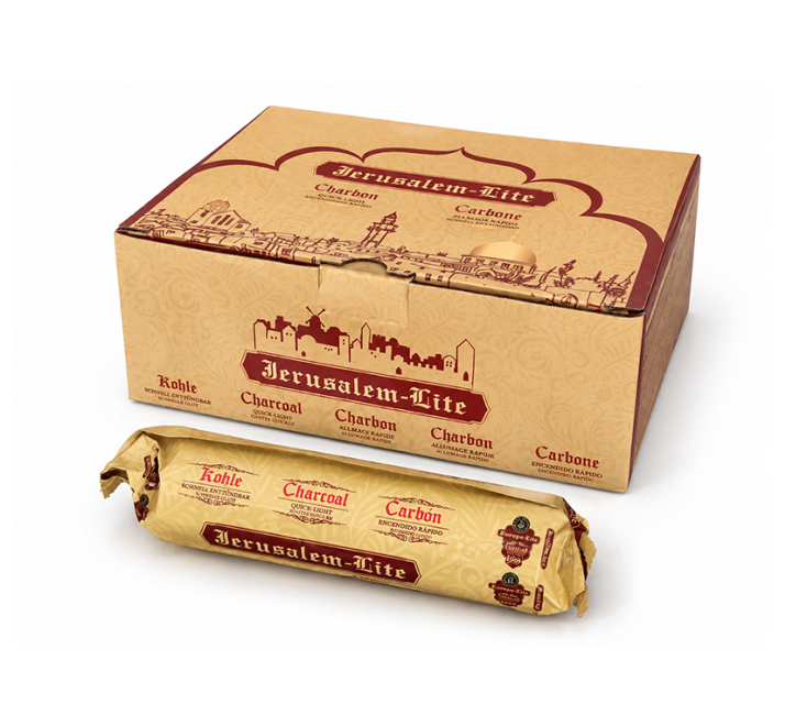 Weihrauch bei Jerusalem Lite Räucherkohle Premium-Qualität 33 mm – 100 Tabletten