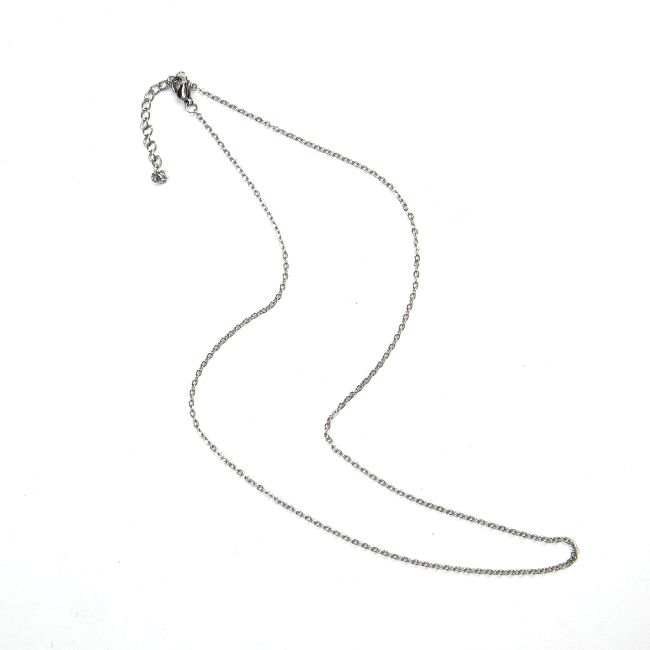 Halskette aus 925er Silber, verstellbare venezianische Glieder, 40 cm