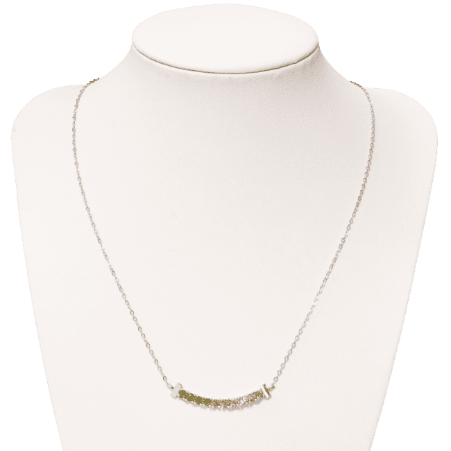 Weihrauch bei 925 Silber facettierte mehrfarbige Turmalin-Halskette AA 3 mm|de