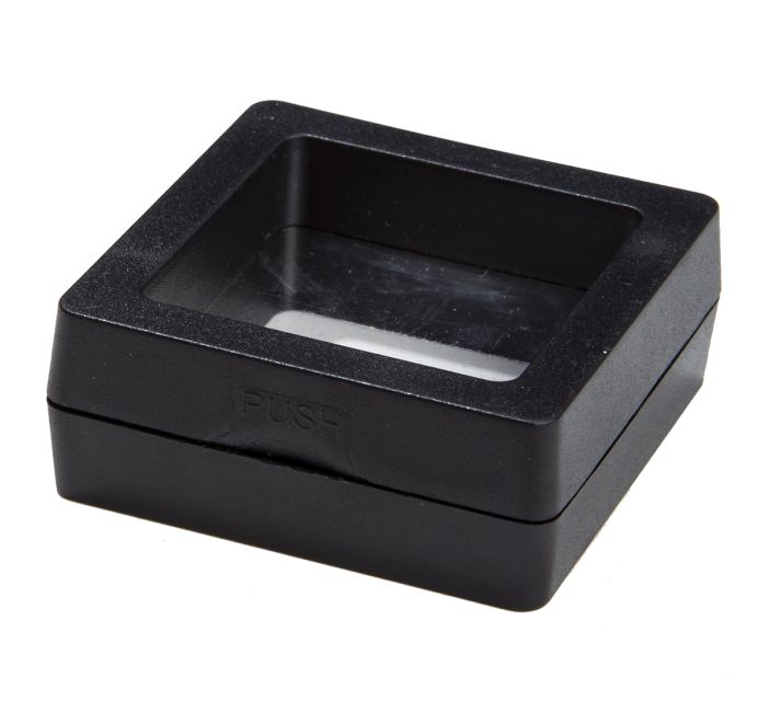 Schwarze Rahmenbox für Schmuck 4,5 cm x10