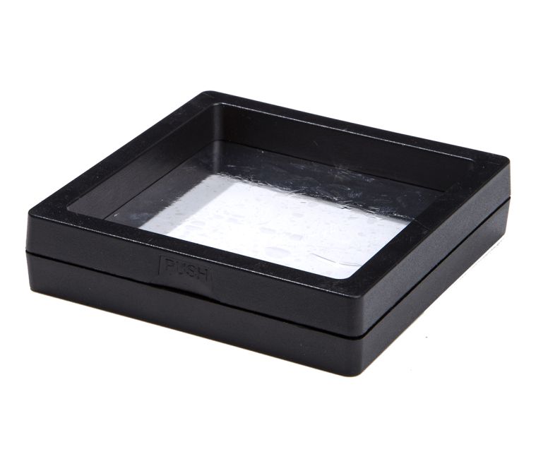 Schwarze Rahmenbox für Schmuck 9 cm x 10