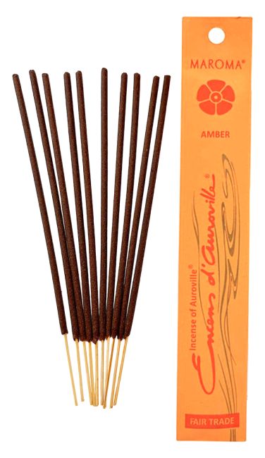 Auroville Amber Räucherstäbchen 5x 10 Sticks