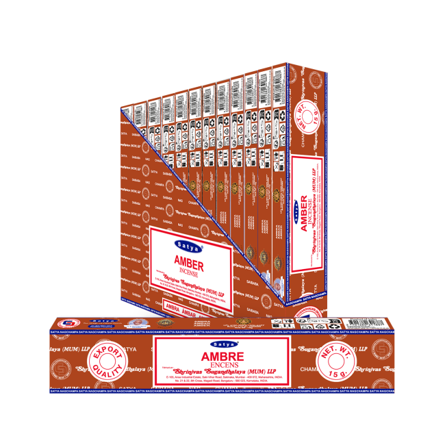 Satya Amber Räucherstäbchen 15g 2026