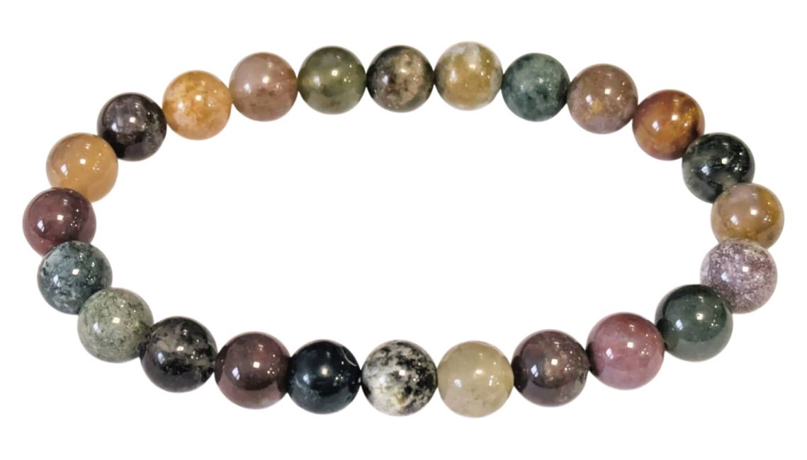 Weihrauch bei Indisches Achat-Armband, A-Perlen, 8 mm