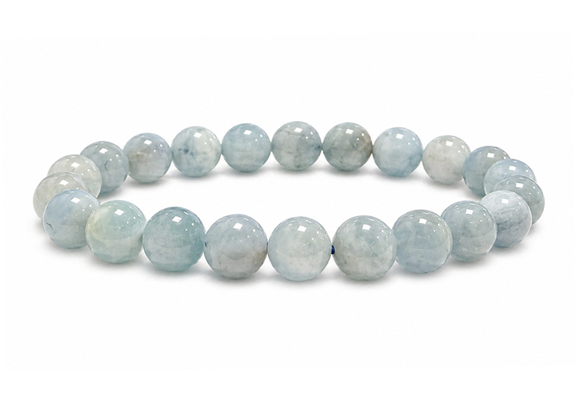 Aquamarin Armband A 8-9mm Perlen