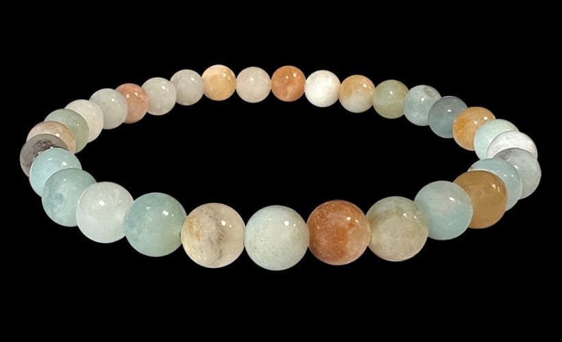 Mehrfarben Amazonite multicolor Perlen Armband 6mm