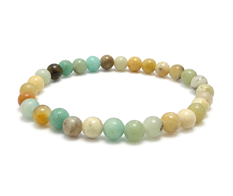 Multicolor-Amazonit-Armband A 6mm Perlen
