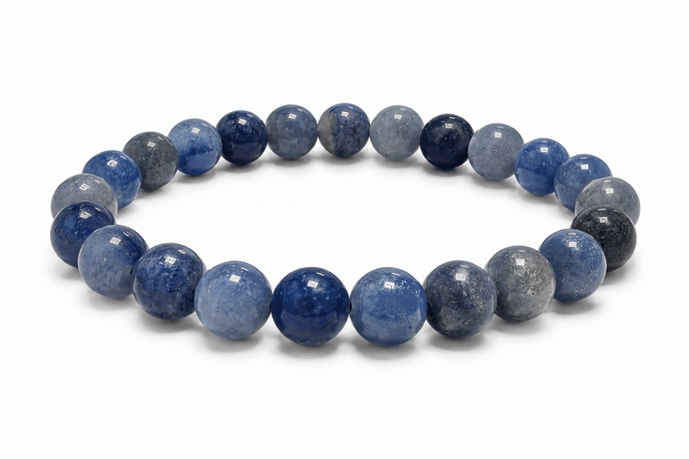 Weihrauch bei Blauer Aventurin-Armband A 8mm Perlen|de
