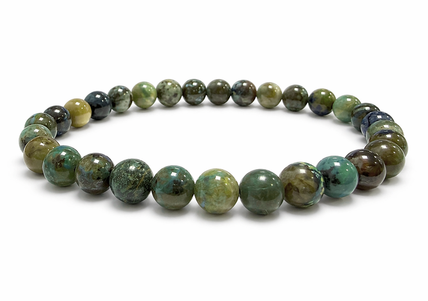 Weihrauch bei Armband aus natürlichem Azurit-Malachit aus Mexiko A 6-7mm Perlen