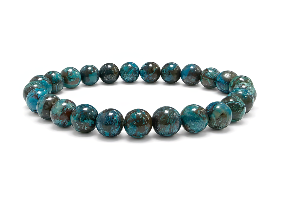 Weihrauch bei Chrysokoll Armband Türkiye AAA Perlen 7mm