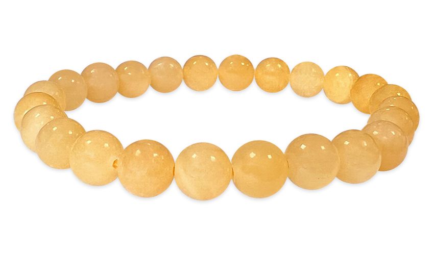 Armband Orangencalcit A perles 8mm