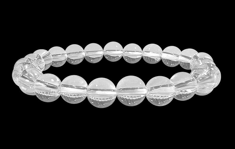 Bergkristall Armband A perles 8mm