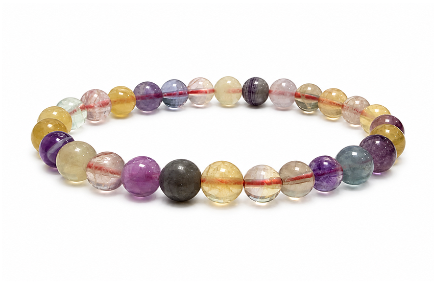 Weihrauch bei Multicolor-Fluorit-Armband AAA 6-7mm Perlen