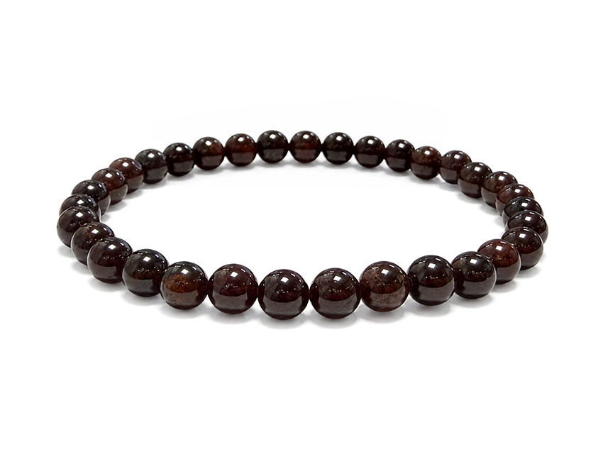 Roter Granat Armband 6mm Perlen