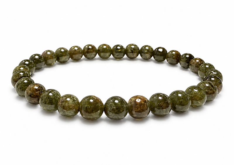 Weihrauch bei Armband aus grünem Grossular-Granat AA 5,5-6,5mm Perlen