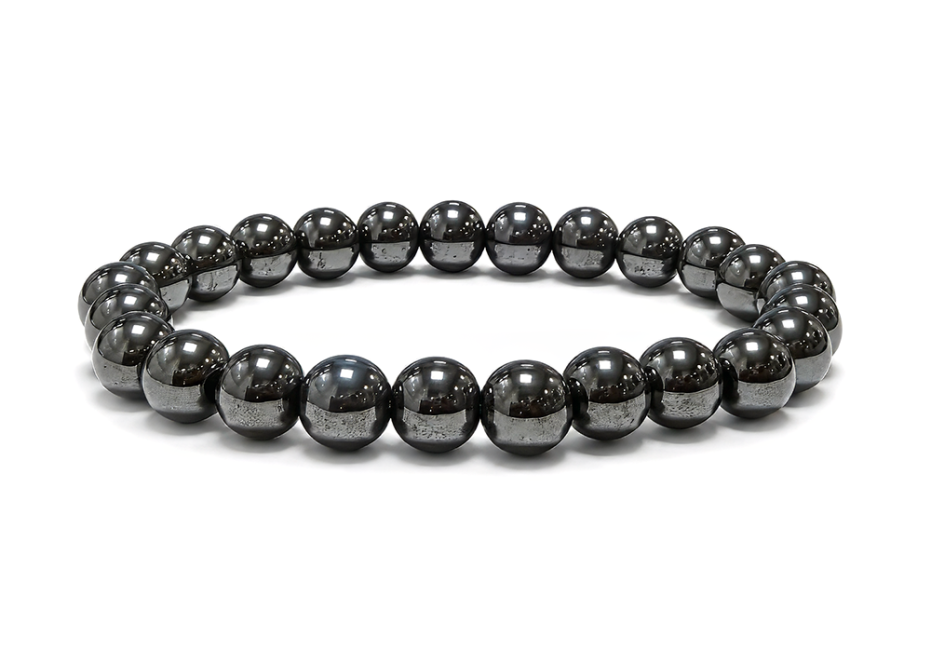 Weihrauch bei Hämatit Armband A 8mm Perlen