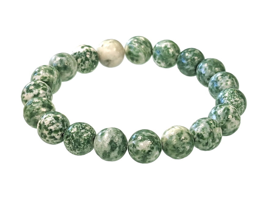 Grünes Jade-Armband, 10 mm Perlen