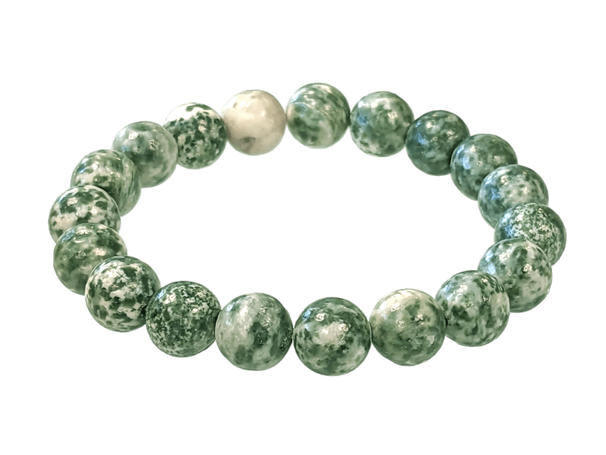 Grünes Jade-Armband, 10 mm Perlen