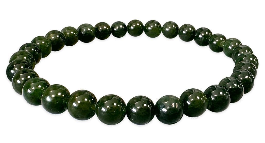 Armband Jade Nephrit Kanada AA+ Perlen 6mm