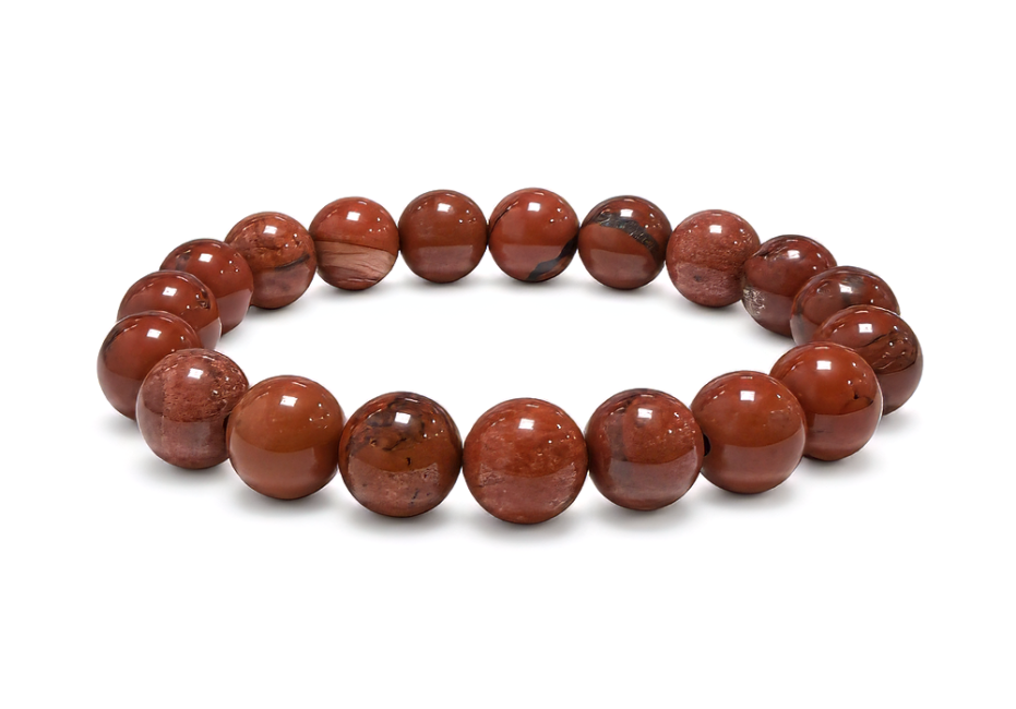 Weihrauch bei Rotes Jaspis-Armband AB 10mm Perlen