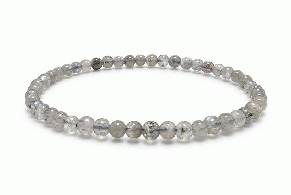 Weihrauch bei Labradorit A Armband mit 4-5-mm-Perlen