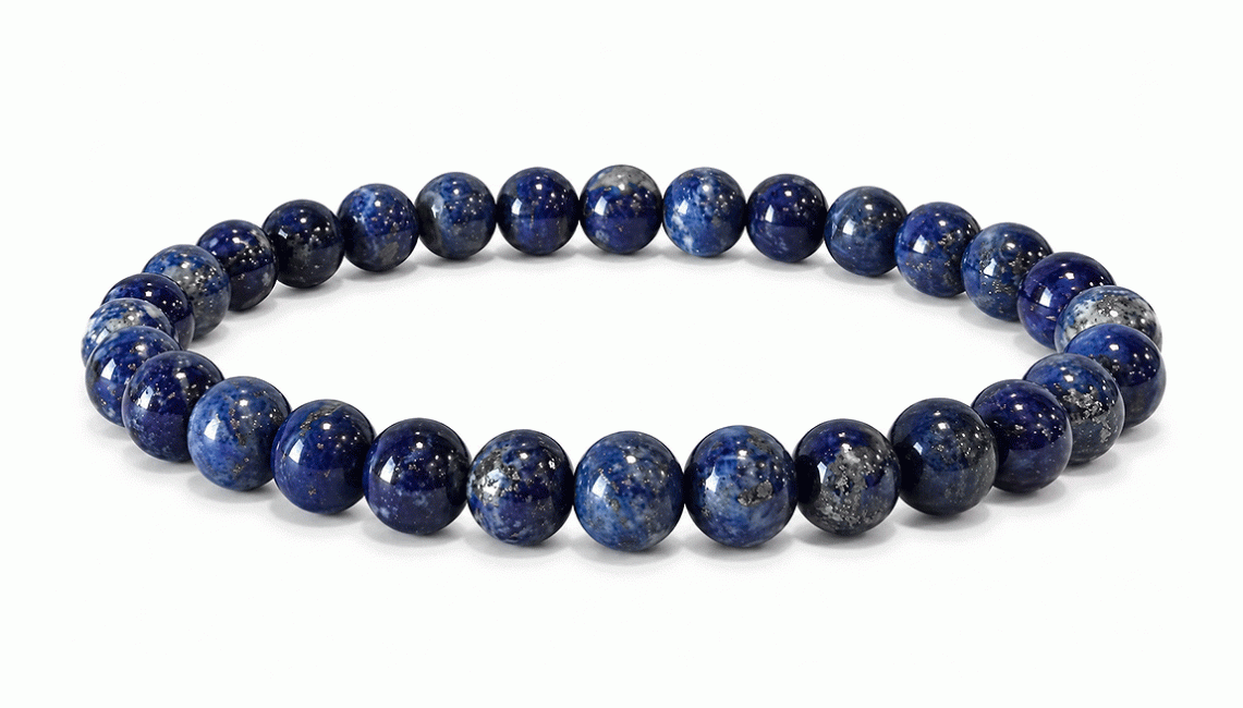 Weihrauch bei Lapislazuli-Armband A 6-7mm Perlen|de