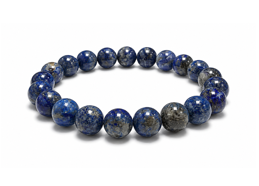 Weihrauch bei Lapislazuli-Armband A mit 8–9-mm-Perlen