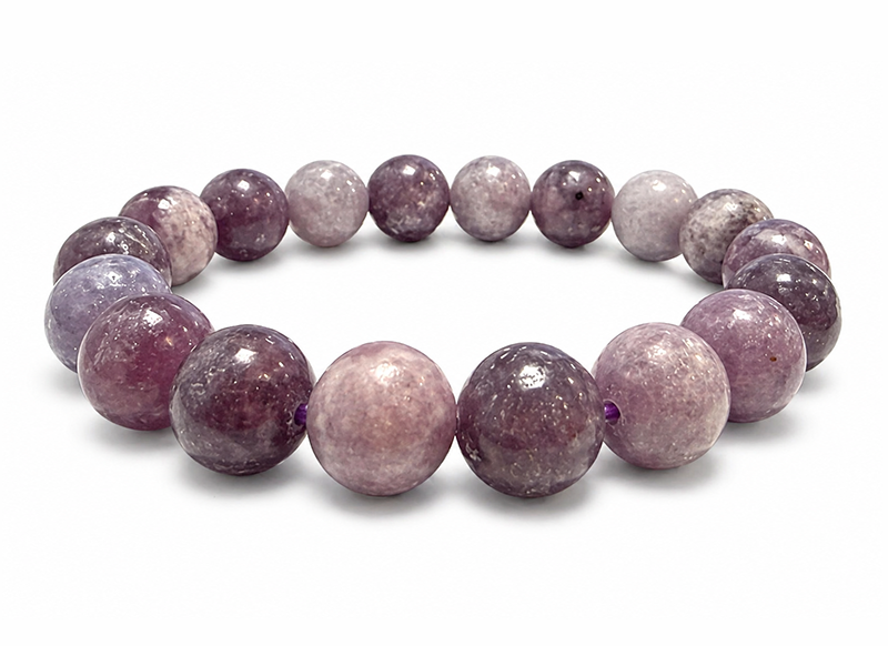Lepidolith-Armband A 10mm Perlen