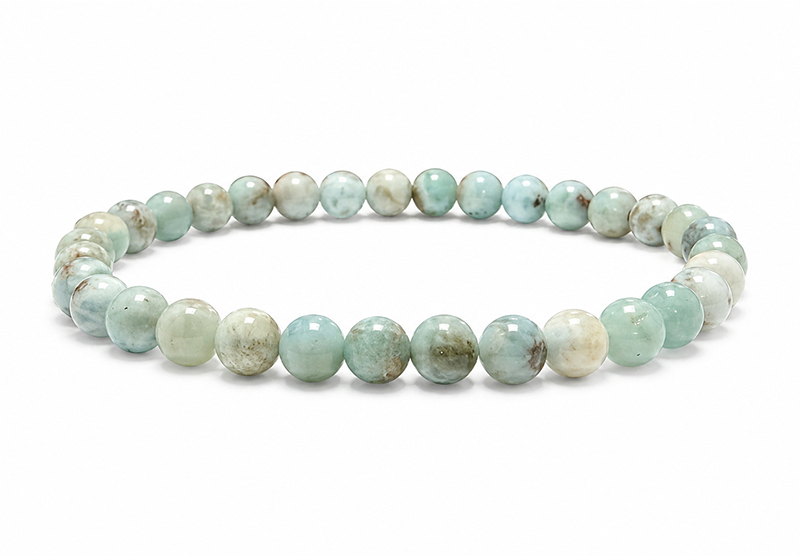 Weihrauch bei Larimar Armband A 5,5-6,5mm Perlen